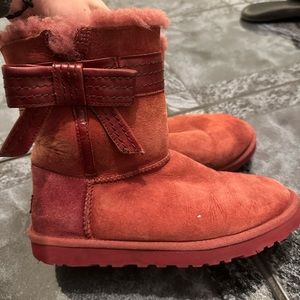 Maroon Bow Ugg Australia